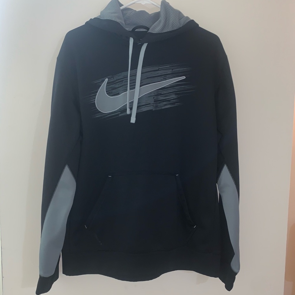 Black & Silver Mens Hoodie